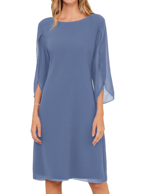 Isla Double Layers Chiffon Dress