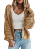 Sofia Open Knit Button Cardigan