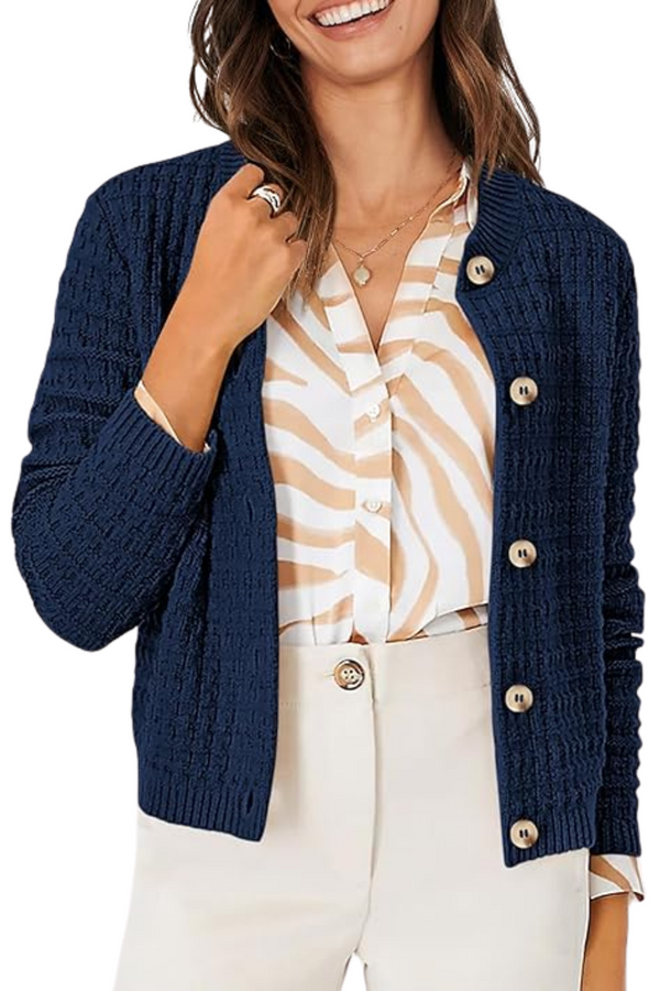 Chloe Ribbed Knit Cardigan