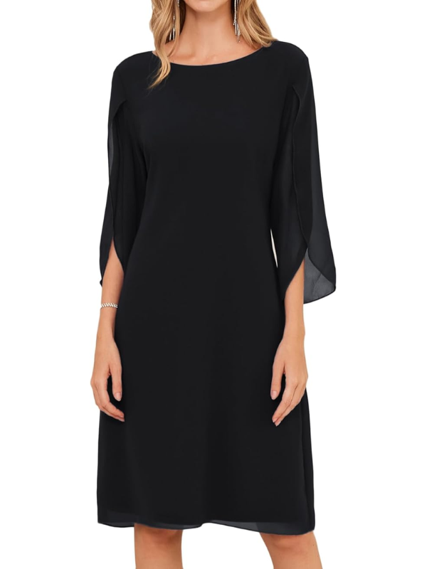 Isla Double Layers Chiffon Dress