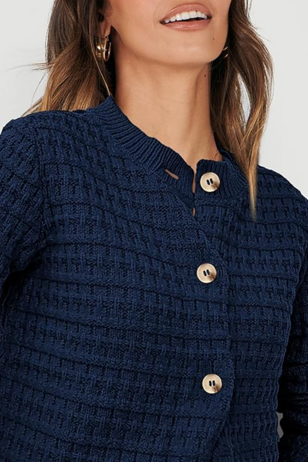 Chloe Ribbed Knit Cardigan