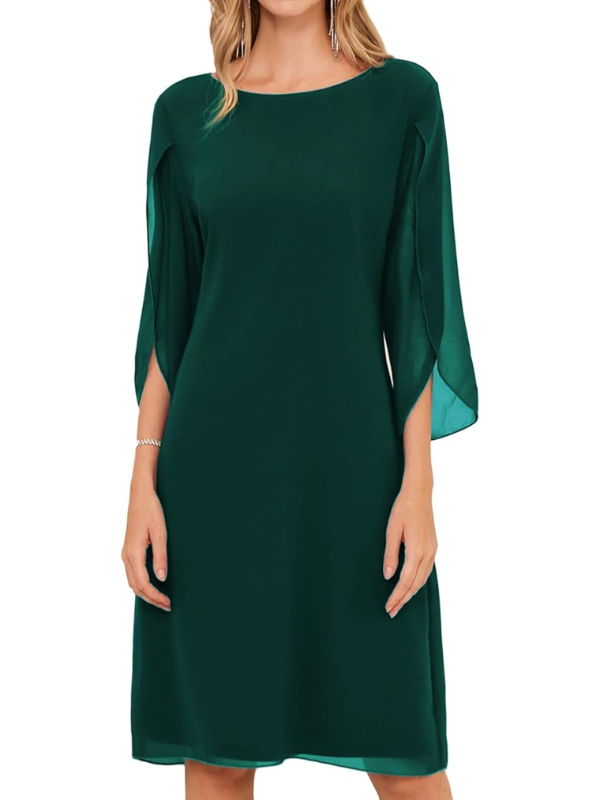 Isla Double Layers Chiffon Dress