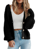 Sofia Open Knit Button Cardigan