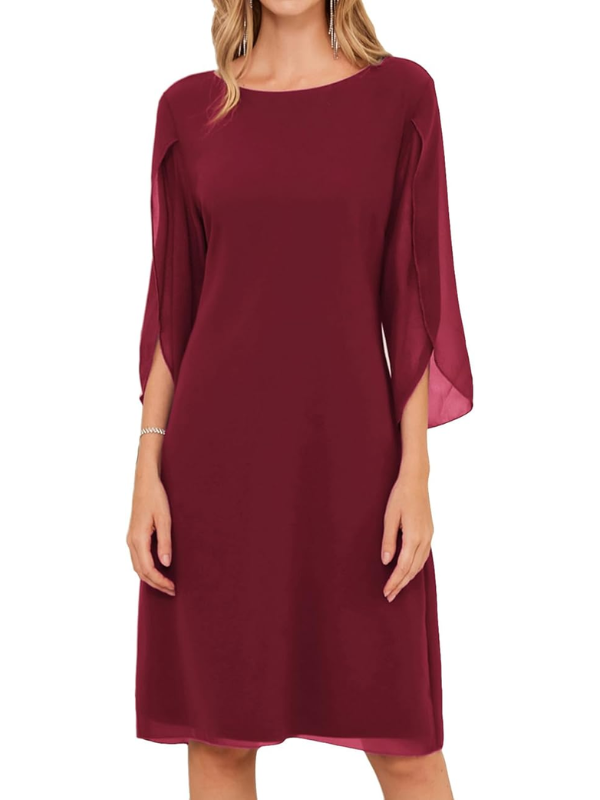 Isla Double Layers Chiffon Dress