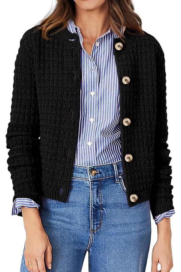Chloe Ribbed Knit Cardigan