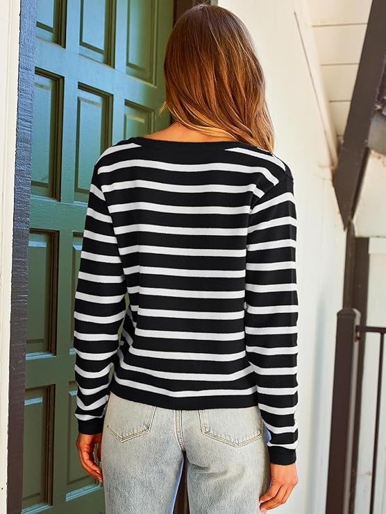 Eliza Striped Cardigan