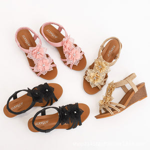 Amy Ergonomic Floral Wedge Sandal